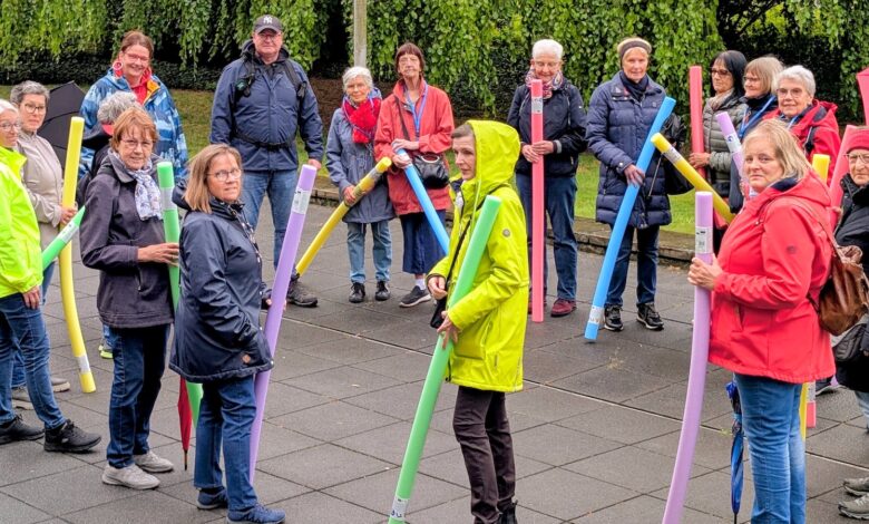 Teilnehmerinnen beim Themenspaziergang Selbstbehauptung und Selbstschutz in Nordhorn