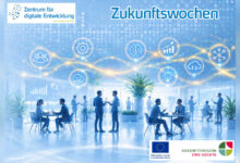Keyvisual der Zukunftswochen des Zentrums für digitale Entwicklung im Emsland
