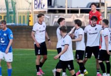 Spielszene aus der Oberliga-Partie BW Lohne gegen SC Spelle-Venhaus