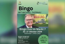 Ankündigung Bingo-Nachmittag mit Michael Thürnau im Markt7 Lathen