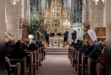 Blechbläser beim Festkonzert der Meppener Blechbläsertage 2025 in der Gymnasialkirche