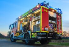Feuerwehrfahrzeug im Einsatz (Symbolbild)