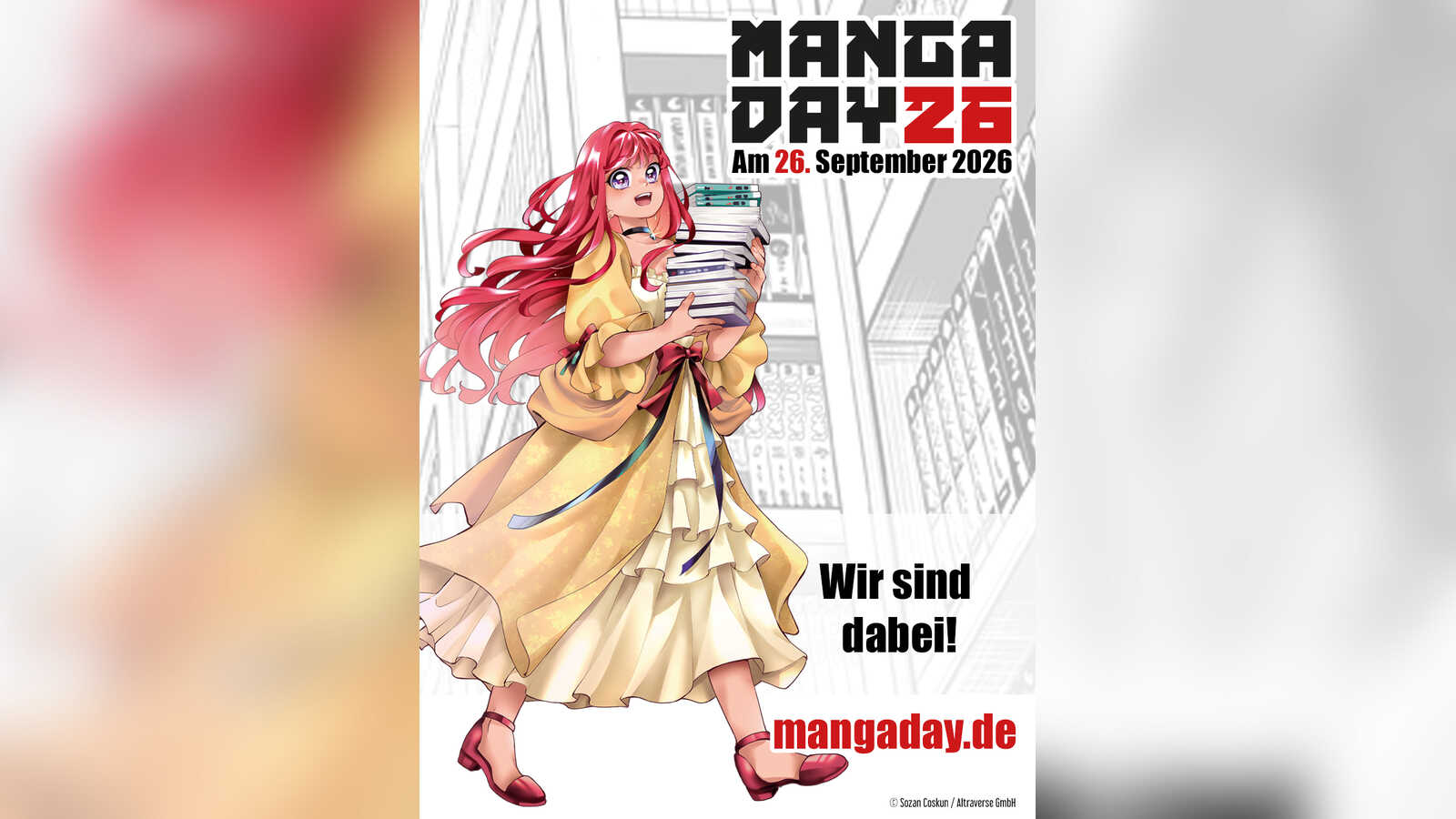 Werbemotiv zum Manga Day 2026 in der Stadtbibliothek Lingen