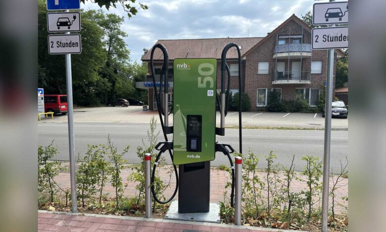 Neue Ladesäule für Elektrofahrzeuge in der Gemeinde Geeste