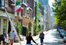 Symbolbild: Radfahrerinnen und Radfahrer auf einer Straße