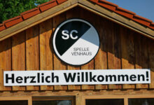 SC Spelle-Venhaus beim Heimspiel im Getränke Hoffmann Stadion