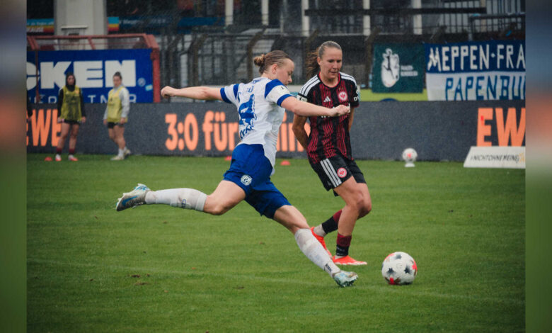 Spielerinnen des SV Meppen im Einsatz