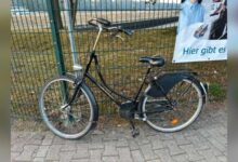 Weißes Damenrad der Marke Gazelle, das von der Polizei Meppen sichergestellt wurde