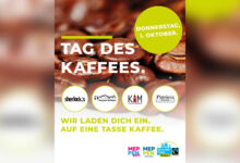 Aktionsmotiv zum Internationalen Tag des Kaffees des Fairtrade-Teams Meppen