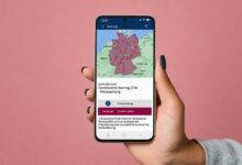 Mockup der Warn-App NINA des Bundesamts für Bevölkerungsschutz und Katastrophenhilfe