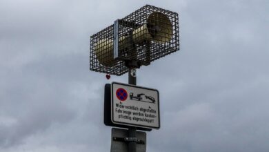 Sirene an einem Mast, Symbolbild für den Bundesweiten Warntag