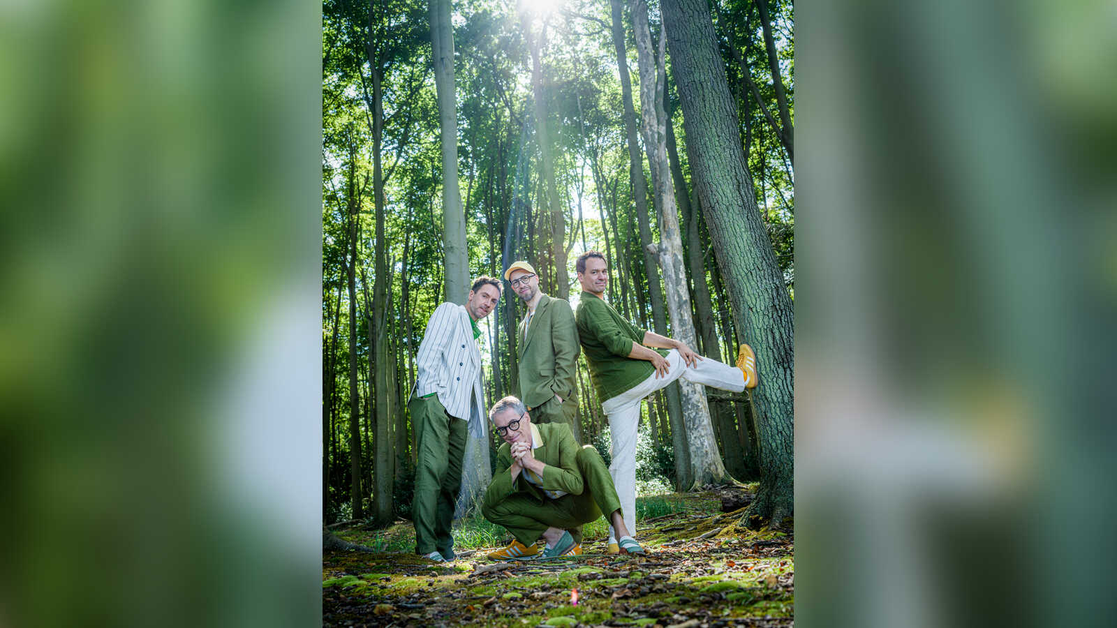 Die vier Sänger der A-cappella-Band Maybebop