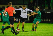 Adrian Lenz vom SC Spelle-Venhaus im Derby gegen Vorwärts Nordhorn