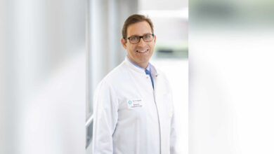 Porträt von Dr. Philipp Kaudel, Chefarzt der Allgemein- und Viszeralchirurgie am Krankenhaus Ludmillenstift Meppen