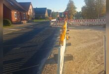 Straße Erste Wiek links in Papenburg in Höhe des sanierten Durchlasses am Kanal