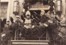 Historische Aufnahme vom Kivelingsfest in Lingen im Jahr 1937
