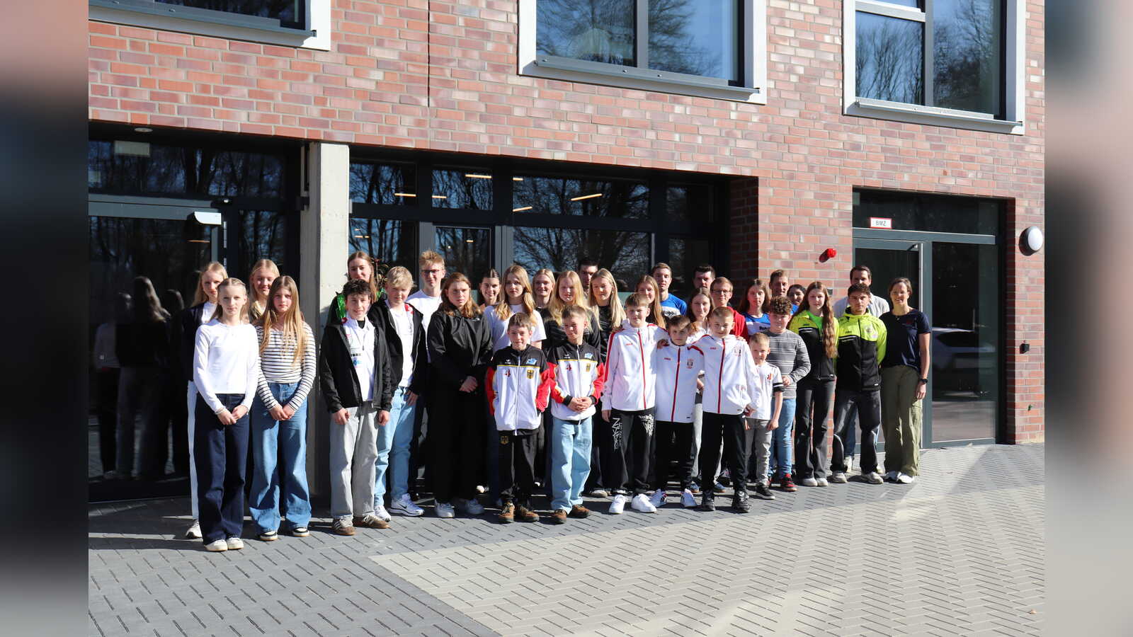 Sportlerinnen und Sportler beim Presse- und Media-Day der Sporthilfe Emsland