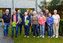 Gruppenfoto von Vorstand und Jubilaren des Vereins pro Vitus im Vitalus Gesundheitszentrum Meppen